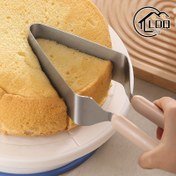 Resim 1 adet Paslanmaz Çelik Kek Klipsi, Kek Dilimleyici, Kek Klipsi, Dilimleyici, Kek Kesme Özel Pişirme Aracı, Otel Modern Minimalist Yiyecek Klipsi İçin El Sanatları, Üçgen Kek Transfer Pişirme Aracı 