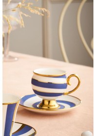 Resim İstanbul Porselen Efsun 6 Kişilik Kahve Fincan Takımı 90 Ml 