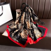 Resim Kadınlar İçin Şık Kore Tarzı Polyester Şal, %100 Polyester Saten Şal, Nefes Alabilir ve Dekoratif, Esnek Uygun, El Yıkamalı, Tüy Yok, İlkbahar, Sonbahar ve Kış Kombinleri İçin 