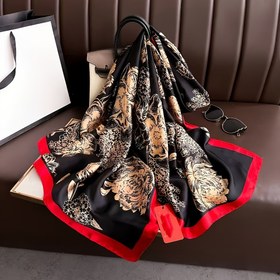 Resim Kadınlar İçin Şık Kore Tarzı Polyester Şal, %100 Polyester Saten Şal, Nefes Alabilir ve Dekoratif, Esnek Uygun, El Yıkamalı, Tüy Yok, İlkbahar, Sonbahar ve Kış Kombinleri İçin 