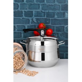 Resim Cooker 8 Litre Paslanmaz Çelik Düdüklü Tencere - Yüksek Kapasite ve Hızlı Pişirme Konforu 