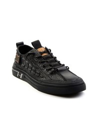 Resim Bambi Siyah Leather Erkek Sneaker E01185510603 Siyah 
