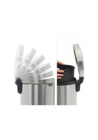 Resim Paslanmaz Çelik Pedallı Çöp Kovası 12 Lt 