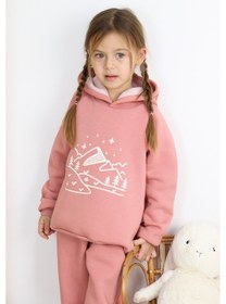 Resim 3 İp Baskılı Kapüşonlu Şardonlu İkili Takım 001 