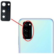Resim Huawei Uyumlu Honor V30 Arka Kamera Camı Lensi (Çıtasız Cam) 