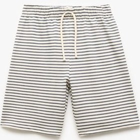 Resim Koton Pamuklu Beli Bağcıklı Çizgili Şort Mavi Çizgili 5skb40182tk Mavi Çizgili 