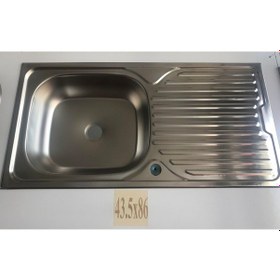 Resim Ekosan 43.5 x 86 Ankastre. Paslanmaz Eviye + Sifon 