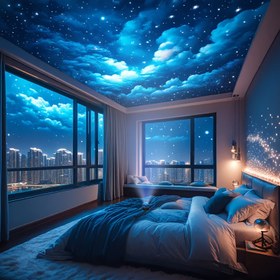Resim 1 Adet USB Takılabilir Elektrikli Dalga Desenli Projeksiyon Gece Lambası, Yatak Odası ve Tavan Dekorasyonu için Uygun, RGB Çok Renk Ayarlanabilir, Akıcı Göz Alıcı Işık Etkisi, Yüksek Kaliteli Malzeme, İnce İşçilik, Yatak Odası, Oturma Odası, Kamp, Düğün, Parti, Tavan Süslemesi İçin Mükemmel, En Uygun Doğum Günü Sürpriz Hediyesi 
