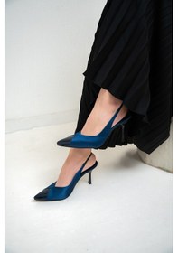 Resim Kristin Kadın Topuklu Ayakkabı Ten Saten 