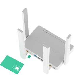Resim Keenetic Runner 4G N300 Wi-Fi Mesh Ebeveyn Kontrol Fiber VPN Router 4G Modem Cat.4 4x100Mbit/s KN-2212 