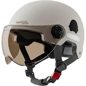 Resim Entegre Gözlüklü Kar Spor Kaskı - Hafif Tasarım Snowboard Koruyucu Başlık Gri 