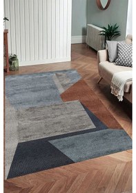 Resim Eliana Home Dijital Baskı Yıkanabilir Kaymaz Taban Salon Halısı Ve Yolluk Rvg0959-fnl208 Mavi 