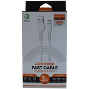 Resim Megatech CHC65 3.0A 1mt Lightning Beyaz Şarj Kablosu 