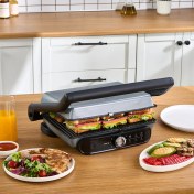 Resim Karaca Gastro Grill Pro 2400W Izgara ve Tost Makinesi Antrasit 
