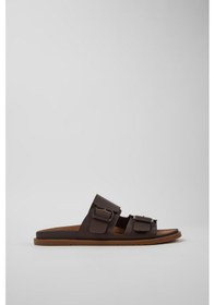 Resim Camper Lluc Sandal Erkek Kahverengi Deri Sandalet-14027 