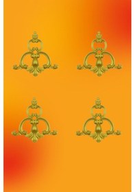 Resim Altın Saray Tavan Motif 15*16 cm 4 Adet 