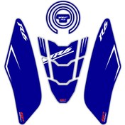 Resim GP Kompozit Yamaha R6 2017-2023 Uyumlu Tank Pad Seti Mavi 