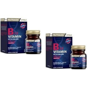 Resim Nutraxin B12 Vitamin 1000 Mcg 60 Dilaltı Tablet 2 Adet 