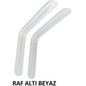 Resim Metal Boyalı Lüx Beyaz Raf Altı 8x10 - (2 Adet) 