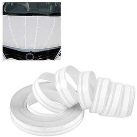 Resim Dancemonkey 12mm 9.8m Kendinden Yapışkanlı Araç Dekor Bant Beyaz 