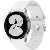 Resim Samsung Galaxy Uyumlu Watch 6/6 Klasik Renkli Toka Silikon Spor Saat Bandı Beyaz İçin 