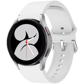 Resim Samsung Galaxy Uyumlu Watch 6/6 Klasik Renkli Toka Silikon Spor Saat Bandı Beyaz İçin 