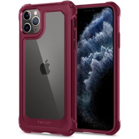 Resim Spigen iPhone 11 Pro ile Uyumlu Kılıf Gauntlet Iron Red 