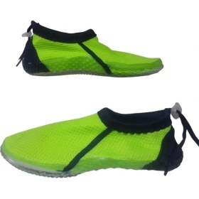 Resim SRB Serabien Yeşil-Lacivert Fileli Deniz Havuz Plaj Ayakkabı SRB232-565 