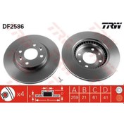 Resim TRW DF2586 FREN DİSKİ ÖN CLIO II CLIO SYMBOL KANGOO MEGANE I TWIN 