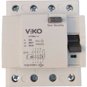 Resim Viko 3x32 30 Ma Kaçak Akım Rölesi 