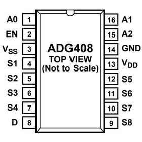 Resim Dg408 Soıc-16 Smd Cmos Analog Çoklayıcı Multiplexer - Demultiplex 