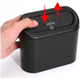 Resim keyfisepet en keyifli sepet Araba İçi Mini Çöp Kovası - Pratik Kapaklı Oto Çöp Kutusu 