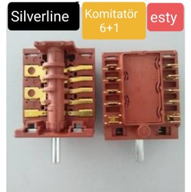 Resim Silverline Uyumlu Esty Ankastre Turbolu Fırın Komitatör Kademe Anahtarı - 465436421 