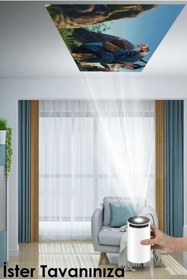 Resim Torima Taşınabilir Projektör Ev Sineması Android 11 Bluetooth Akıllı Projeksiyon HY300 PRO Beyaz 