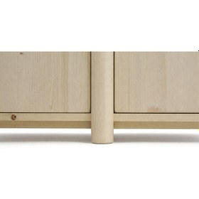 Resim Ahal Ladin Ağacı Tv Ünitesi Doğal Masif Ahşap Ladin Ağacı 