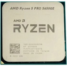 Resim Amd Ryzen 5 Pro 5650GE 6 Core 4.4 Ghz 16MB Am4 35 W Tray (Kutusuz) (Fansız) + (Vga) 