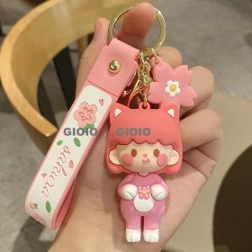 Resim Silver1 Zarif Sevimli Yün Domuzcuk Anahtarlık Okul Çantası Kolye Bebek Araba Anahtarlık Çekicilik (Yurt Dışından) 