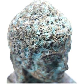 Resim Buddha Heykel Büst Turkuaz Küçük Boy 
