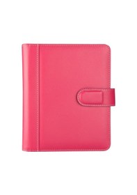 Resim Organizer Ajanda Tarihsiz Kareli 4 Halkalı 19.5x23 CM - Fuşya 