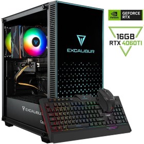 Resim CASPER Excalibur E65H.137F-DFD0X-0HD i7-13700F 32GB RAM 1TB NVMe SSD 16GB RTX4060TI DOS GAMING 