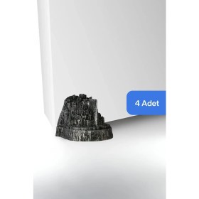 Resim Evene Kapı Stoperi Gümüş Eskitme Renk Dekoratif Kapı Tutucu Durdurucu 4 Adet Model 8 