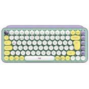 Resim logitech Pop Keys Klavye Sarı Lila 920-010819 