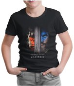 Resim Warcraft - Two Worlds One Home Siyah Çocuk Tshirt 