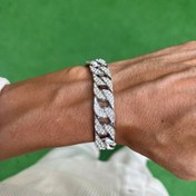 Resim RICH DIAMOND BIGGY CUBAN BRACELET 14mm 