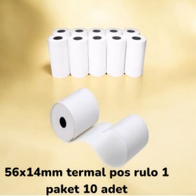 Resim ingenico 56x14 Mm Iwe280- Move5000f- Ide280 Yazar Kasa Kaliteli Termal Yazarkasa Pos Rulosu 1 Paket 10 Adet 