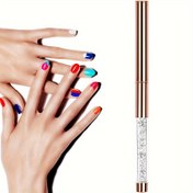 Resim 1 Adet Yuvarlak Uçlu Tırnak Sanatı Fırçası - Lekelenmeye Karşı Dirençli Matkap Çubuk Tasarımı, Kokusuz & DIY Jel Tırnaklar için Kullanımı Kolay, Manikür Araçları, Evde Salo 