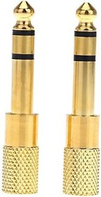 Resim Stereo Dönüştürücü Çift Ses Jakı Adaptörü Dönüştürücü Stereo Priz Elektro Gitarlar için Mikrofon Kulaklık 6.35mm Erkek 3.5mm Kadın 