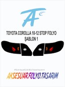 Resim aksesuar folyo tasarım Toyota Corolla 2010-2012 Stop Folyo 