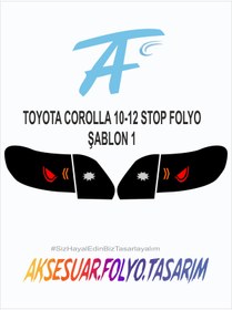 Resim aksesuar folyo tasarım Toyota Corolla 2010-2012 Stop Folyo 
