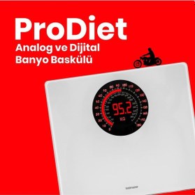 Resim Goldmaster Prodiet Geniş Ekranlı Dijital Ses Özellikli Tartı Baskül 